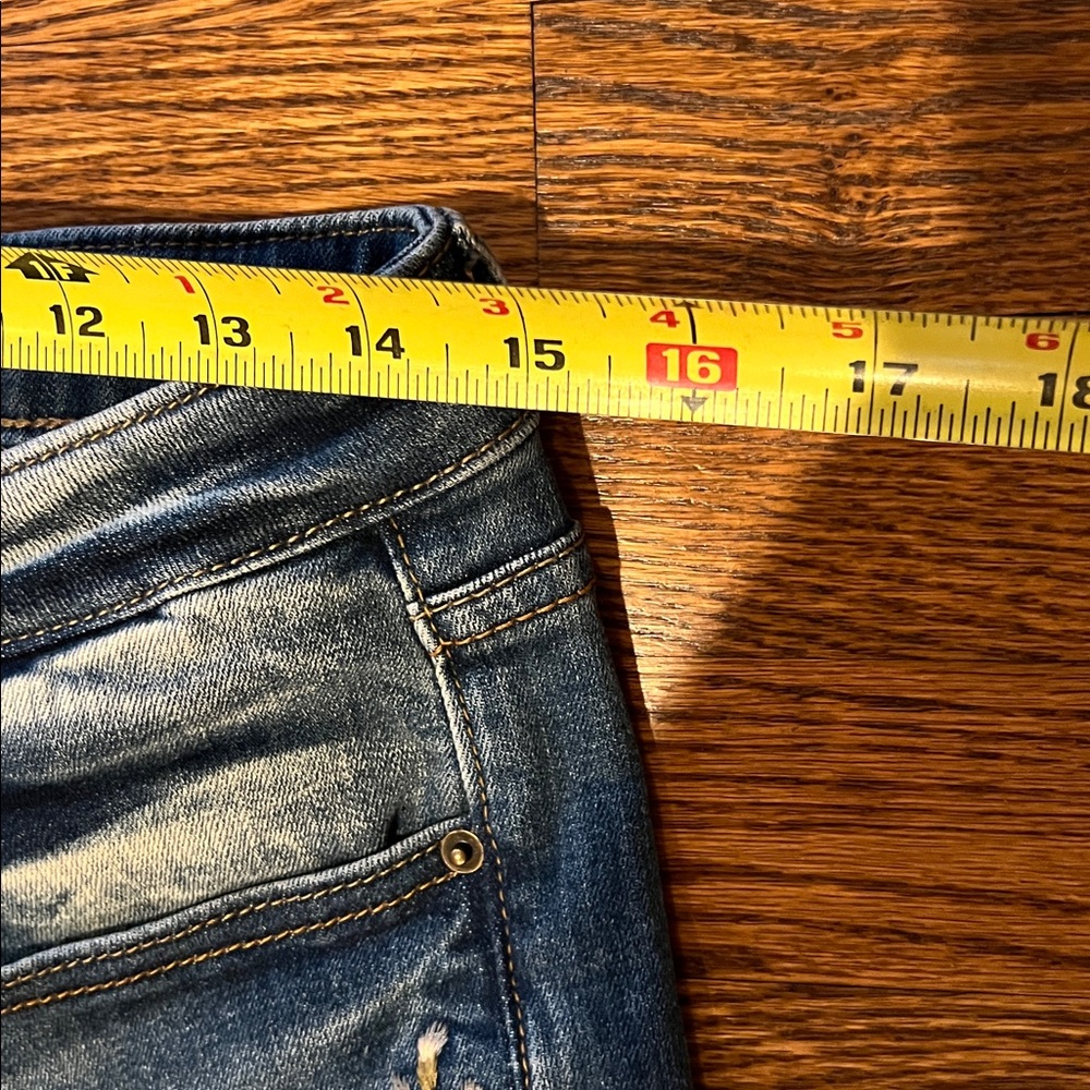 DRIFTWOOD Classic Fit Jeans with peach Floral Embroidery, EUC, 30 - Picture 10 of 12